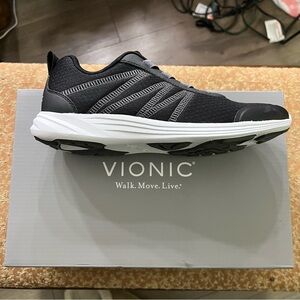 VIONIC NIB BLACK SHAY SLIP ON SNEAKERS